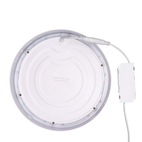 Plafonnier LED rond encastré, luminaire de plafond rond à intensité variable, 9w 12w, panneau LED rond à intensité variable encastré