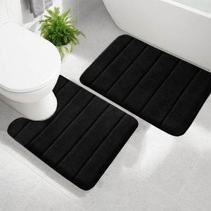 Super Absorbent Non-Slip Solid Eco-Friendly Bath Mat Soft Memory <b>Foam</b> Floor Shower Rug for Home Decor Bedroom and Bathroom - Product Image 1