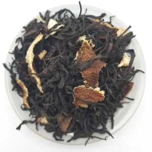 Té negro de alta gama de China, sabor único, sabor especial, mezcla de té negro de 10 años, tangerina