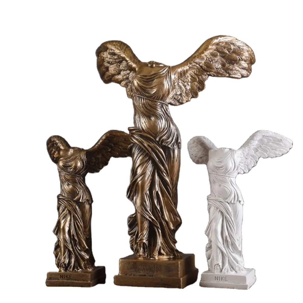 Haupt dekorationen Resin Crafts Kreative künstliche Mode Victory Göttin Figur Gips Skulptur