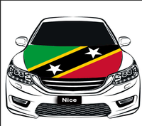 Housse de capot de voiture élastique avec drapeau de Tokelau, housse de capot de moteur en polyester pour activités de plein air