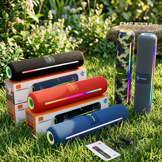 Rechargeable for 5.3 Subwoofer with RGB LED 6W Output Portable Outdoor Party Speaker