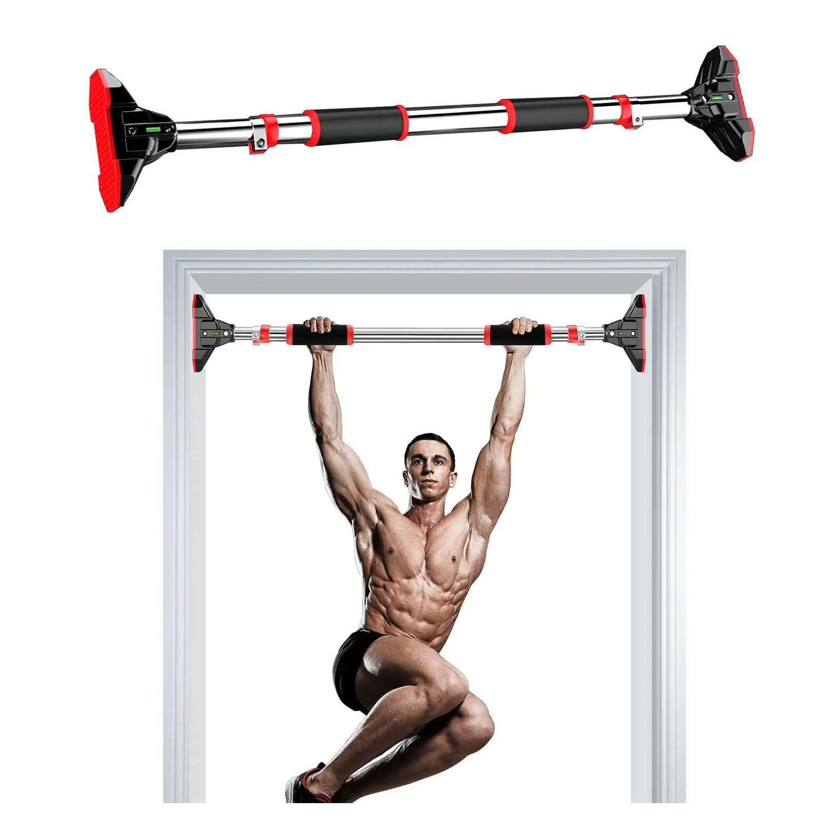 FDFIT Wholesale adjusted horizontal pull up bar Auto Locking Doorway Chin up Bar for Arm strength training