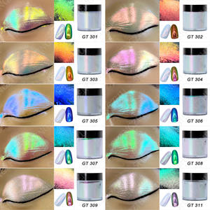 Shengzhu Aurora pigmento colore che cambia polvere per Nail Art Aurora Glitter Glitter per unghie in polvere di perle cromate unghie pigmento - Product Image 6