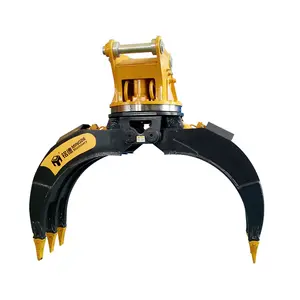 MONDE Excavator Grab Grapple คู่มือคุณภาพสูงหรือไฮดรอลิกพร้อมโรตารี