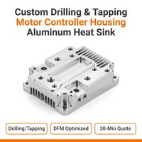 Boîtier de contrôleur de moteur de perçage et de taraudage robuste sur mesure en aluminium extrudé OEM