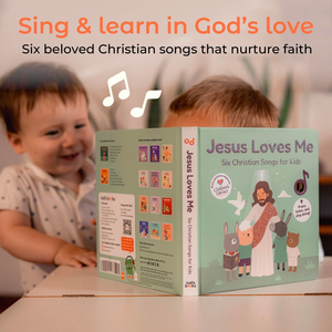 Livre cartonné interactif musical chrétien avec chansons bibliques pour l'apprentissage précoce des enfants, jouet éducatif spirituel et cognitif pour la petite enfance - Product Image 4