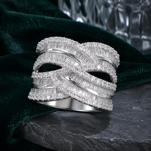 Anello con Design a Croce, Stile Elegante, Anello da Dito per Donne - Product Image 6