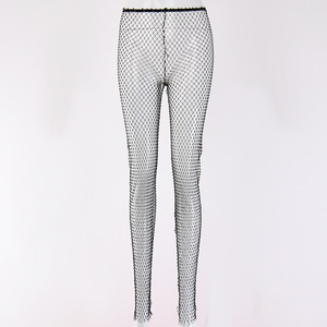 Trendsetter Thời Trang Mới Sexy Zircons Trang Trí Quần Phụ Nữ Rhinestone Lưới <span class=keywords><strong>Fish</strong></span> <span class=keywords><strong>Net</strong></span> Xà Cạp - Product Image 3