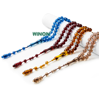 Chapelet islamique Masbaha Subha, chapelet musulman, tasbih islamique, tasbeeh, chapelet en plastique bakélite, collier de prière, perles de prière, cadeau musulman pour le ramadan et l'Aïd