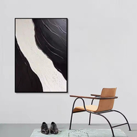 Peinture à l'huile originale personnalisée peinte à la main, texture vue sur mer, décoration intérieure, grande œuvre d'art murale, affiche 3D