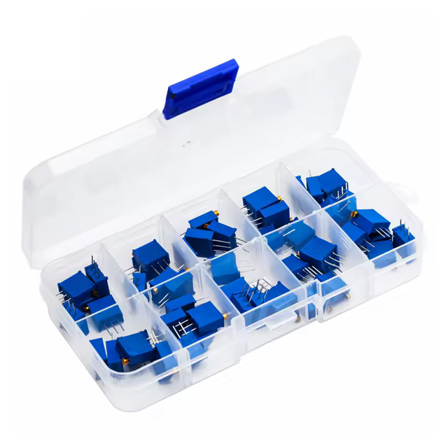 50pcs 3296W Electronic Modules and Kits Adjustable 100R-1M Potentiometer 5 Pieces Total 10 Types with Box