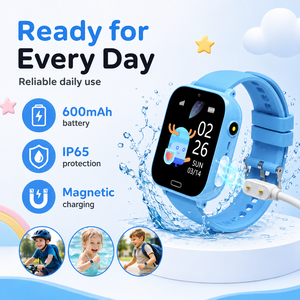 Orologio Telefono per Bambini con Videochiamata 4G, Corpo Leggero, <span class=keywords><strong>Facile</strong></span> Utilizzo, Cassa Resistente, Cinturino Comodo - Product Image 6