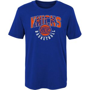 Knicks Youth Boys Short Sleeve <b>T</b>-<b>Shirt</b> Regular Fit Crew Neck 100% Cotton Basketball Team Apparel - Product Image 1