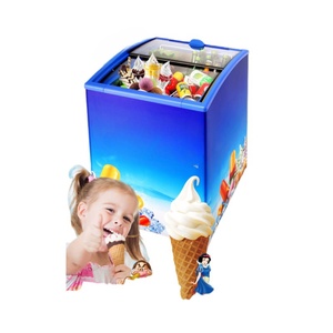 Large Capacity Mini Refrigerator with Deep <b>Freezer</b> Ice Storage Ice Cream Maker - Product Image 1
