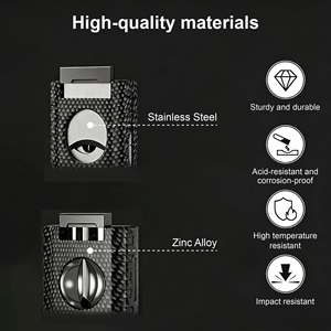 ไฟแช็คซิการ์แบบพกพาสุดหรู ทนลม พร้อมที่ตัดและที่เจาะ - Product Image 4