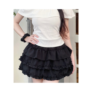 Jupe ample à taille haute décontractée pour femmes, très vendue, 100% coton, fournisseur d'usine au Vietnam, échantillon gratuit - Product Image 5