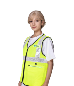 Gilet de refroidissement par eau réfléchissant haute visibilité réglable avec système de gilet de refroidissement circulatoire de refroidissement - Product Image 1