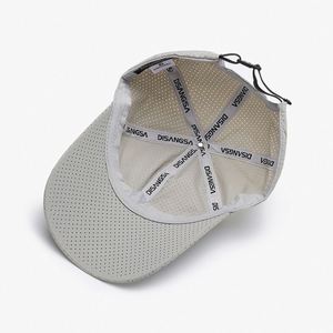 Gorra de béisbol de 6 paneles de secado rápido al por mayor, ligera, para golf y running, con logo bordado, moda diaria, sombrero para hombre - Product Image 3