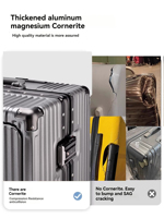 Valise de voyage moderne à ouverture frontale, grise, 20 pouces, en ABS+PC, approuvée pour les vols, pour voyages d'affaires, avec serrure à combinaison, trolley