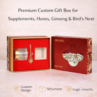 Boîte d'emballage rigide haut de gamme personnalisée pour toniques, avec impression de logo et options de finition d'inserts sur mesure, pour miel, ginseng et nid d'oiseau.