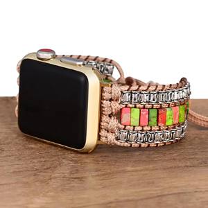 Accessoires populaires faits à la main deux tons pierre <span class=keywords><strong>AppleWatch</strong></span> <span class=keywords><strong>Bracelet</strong></span> <span class=keywords><strong>Bracelet</strong></span> en gros livraison directe - Product Image 4