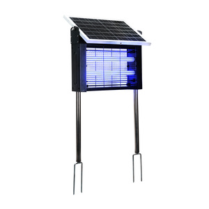 Trampa para Insectos Fluorescente Inteligente de 4500V con Energía Solar, Sensor Ecológico, Resistente al Agua, para Interiores y Exteriores, Patio y Cocina - Product Image 6