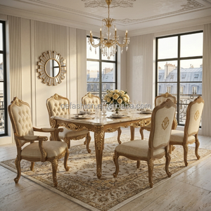 Ensemble de canapés en bois sculpté de luxe, <span class=keywords><strong>canapé</strong></span> en tissu classique de style européen royal <span class=keywords><strong>pour</strong></span> villa, hall d'hôtel, projet personnalisé FF&E - Product Image 3