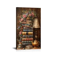 Impression sur toile de nature morte florale vintage, décoration murale style Cottagecore, échantillons OEM ODM prêts en moins d'une journée