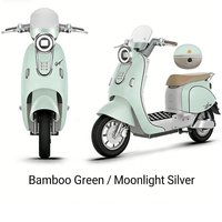 Scooter Électrique de Luxe à 2 Roues avec Compartiment de Rangement Mobile, Frein à Disque Avant 180 et Frein à Tambour Arrière 110, Modèle Cappuccino, à Vendre