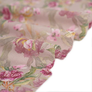 Mousseline de soie, tissu imprimé par rose, 6MM, pour soie, Kaftan, <span class=keywords><strong>prix</strong></span> vente en gros, - Product Image 1
