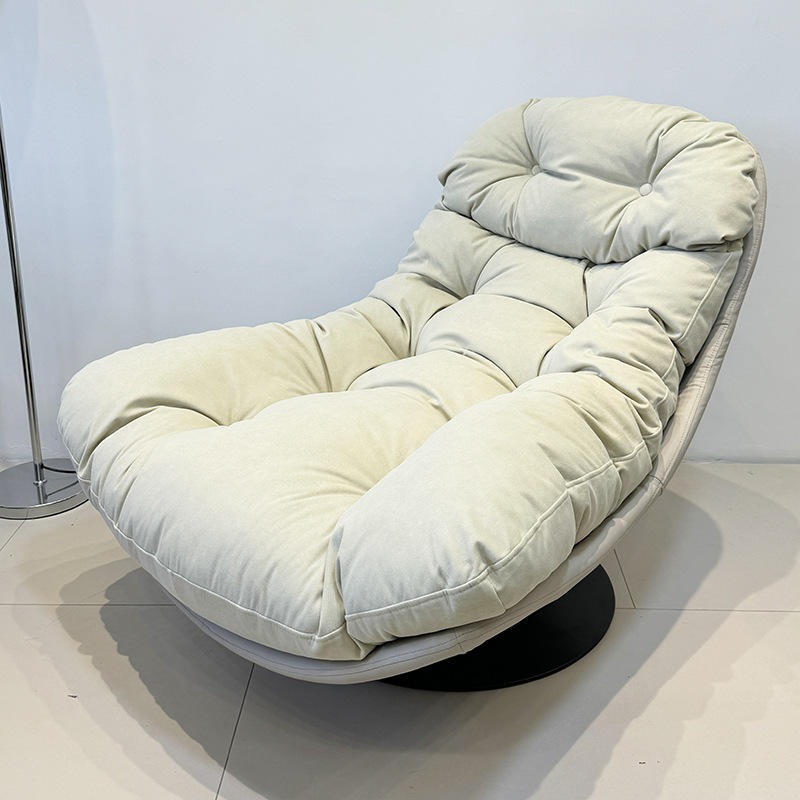 Cat paw leather beige shell beige Dove velvet seat cushion