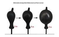 Vente en gros de plug anal gonflable en silicone pour hommes - Jouets de dilatation anale surdimensionnés, étanches IPX5, masturbation