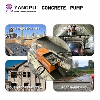 Pompe à béton portable mini, petite pompe à vis pour ciment, idéale pour le coulage de mortier et le coulage de joints dans les structures secondaires