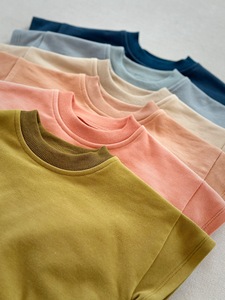 Sudaderas de Manga Corta de Color Sólido para Bebés, Mamelucos de Cuello Redondo, Trajes de Verano para Bebés - Product Image 3