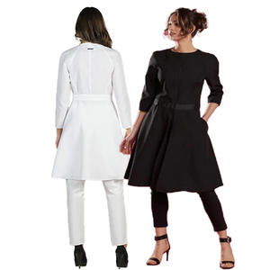 เสื้อโค้ทสำหรับหมอและพยาบาลเสื้อโค้ทสำหรับโรงพยาบาลแขนยาวดีไซน์ตามสั่ง - Product Image 4