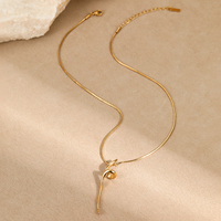 Nouveau Collier de Joaillerie Fine 2026 Étanche en Acier Inoxydable 316L avec Pendentif Torsadé pour Femme