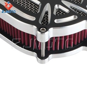 Filtro de Aire para Motocicleta Harley Road King 2008-2016 <span class=keywords><strong>Dyna</strong></span> FXDLS 2017, Diseño de Filtro Masivo, Respiradores Ocultos - Product Image 4