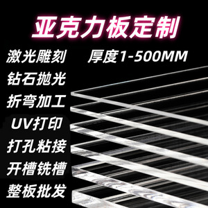 Plaque acrylique transparente Zhijun Haoyuan, plexiglas, épaisseur 1-500 mm, gravure laser, pliage, traitement personnalisé, vente en gros - Product Image 1