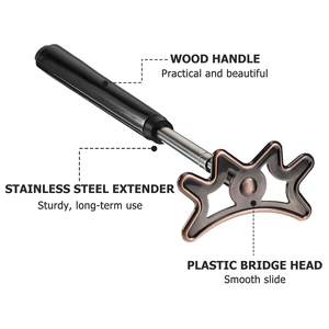 Taco <span class=keywords><strong>de</strong></span> <span class=keywords><strong>Billar</strong></span> Retráctil con Mango <span class=keywords><strong>de</strong></span> Madera y Cabezal <span class=keywords><strong>Desmontable</strong></span> - Product Image 5