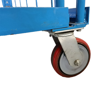 Revêtement de poudre en acier résistant de chariot à petit pain d'entrepôt logistique 1100*800*1700mm chariot de logistique à trois côtés - Product Image 3