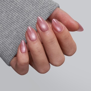 BTArtbox Pink Cat Eye XCOAT Press on <b>Nails</b> <b>Sets</b> Wholesale Short Almond Soft Gel Glossy Reusable High Quality Fake False <b>Nails</b> - Product Image 1