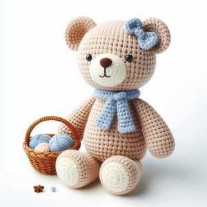 Fatto a mano uncinetto orso <span class=keywords><strong>Amigurumi</strong></span> uncinetto bambola bambino morbido orsacchiotto animale giocattolo per i bambini - Product Image 3