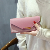 2024 baru kepribadian wanita panjang multi-fungsi gesper Retro ramping Pu kulit dompet koin