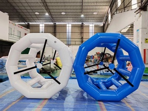 Precio al por mayor PVC Inflable Agua Caminar Rodillos Personalizables Tamaños Colores Resort Hotel Piscina Ocio Entretenimiento - Product Image 5