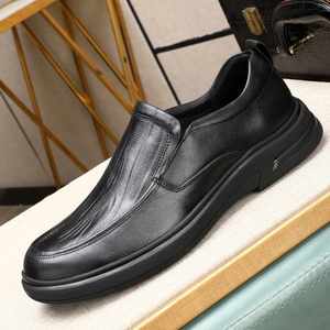 Nouvelles Chaussures en Cuir Carrées Décontractées pour Hommes 2025 – Vente en Gros Usine – Respirantes, Légères, à Lacets, Idéales pour le Bureau et la Carrière - Product Image 4