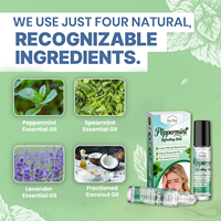 Bâtonnet Rafraîchissant à la Menthe Poivrée, Huile Essentielle Roll-on Marque Privée pour la Concentration, Fabrication OEM