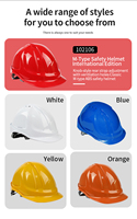 Casques de sécurité pour la construction, casques rigides en ABS, modèle DELTAPLUS 102106, haute résistance, 8 points de suspension