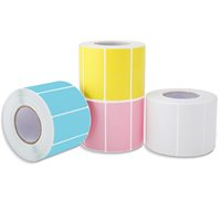 Rouleau d'autocollants adhésifs ronds imperméables durables pour imprimantes POS/Epson - Étiquettes thermiques directes personnalisées