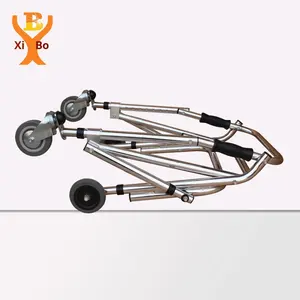Marcheur à roulettes pliable en alliage <span class=keywords><strong>d</strong></span>'aluminium pour enfants Rollator directionnel à double roue pour une mobilité facile - Product Image 3